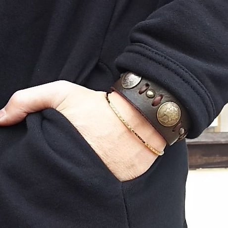 Myka 『LEATHER BRACELET（BLACK）』