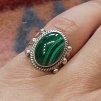 NAVAJO 『MALACHITE（孔雀石） RING 12号』