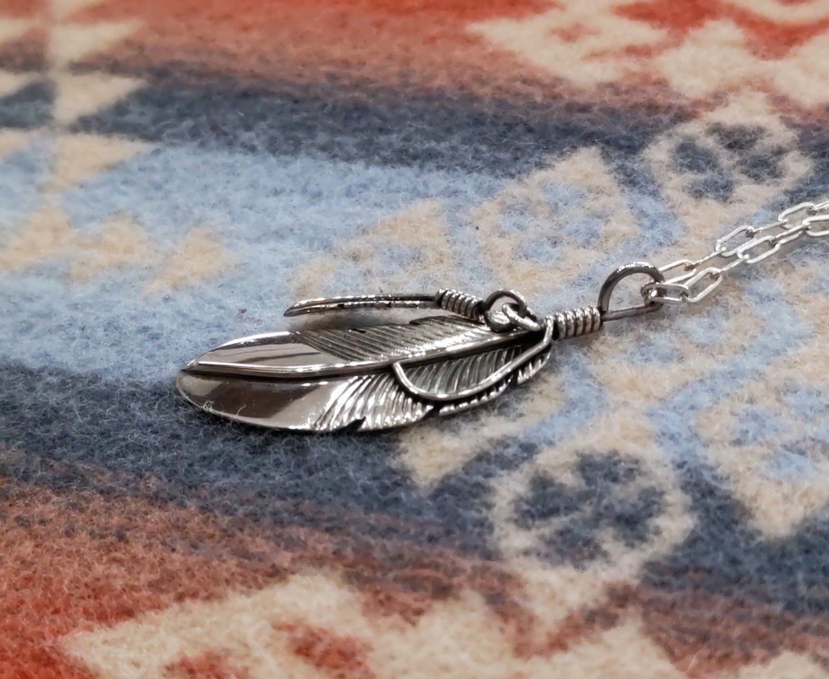 NAVAJO 『DOUBLE FEATHER NECKLACE（J.Mace）』 | S K