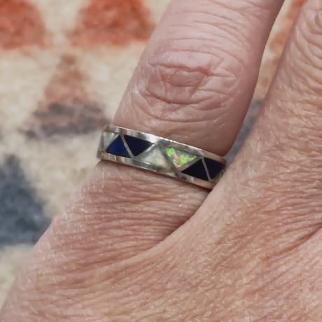 ZUNI 『LAME INLAY RING（NARROW） 9号』