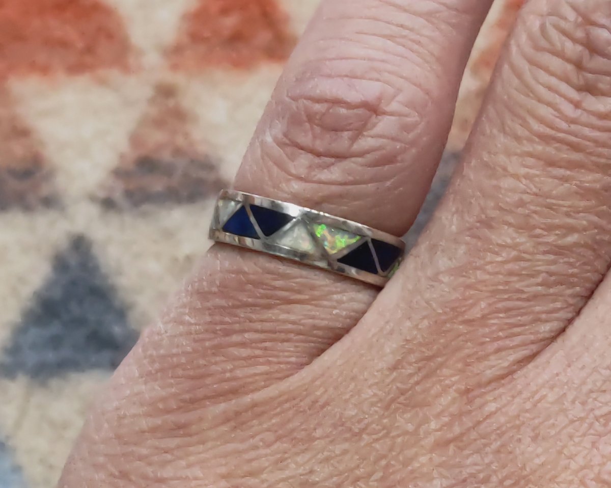 ZUNI 『LAME INLAY RING（NARROW） 9号』 | S K U（スクゥ）