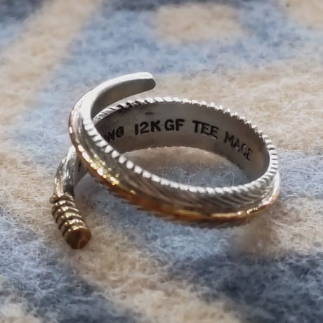 NAVAJO 『12KGF FEATHER RING（T. Mace） 19号』