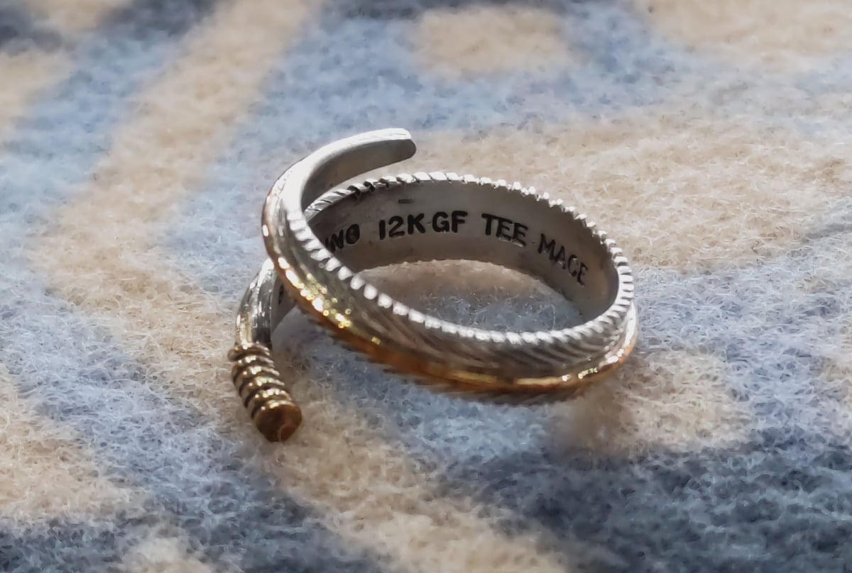 NAVAJO 『12KGF FEATHER RING（T. Mace） 19号』 | S K 