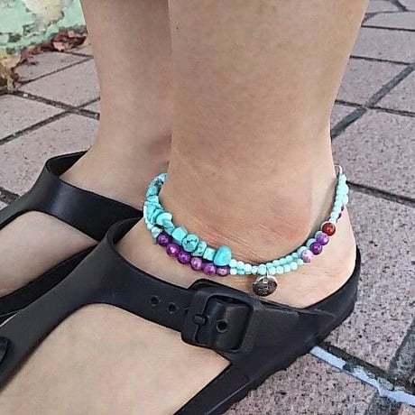Tsunai Haiya 『COLORFIELD BEADS ANKLET（ビーズアンクレット） B』