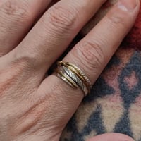 NAVAJO 『12KGF FEATHER RING（T. Mace） 19号』