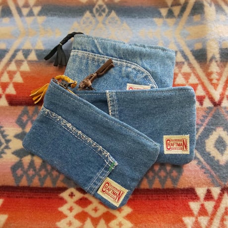 Nasngwam. 『FASTENER POUCH Sサイズ （DENIM）』
