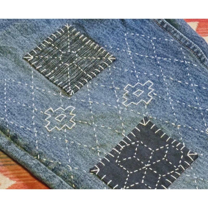 Nasngwam. 『SASHIKO EASY DENIM PANTS（Lサイズ）』 | S