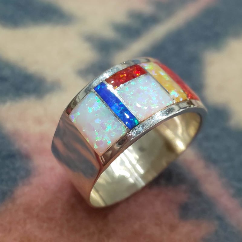 ZUNI 『LAME INLAY RING（WIDE） 21号』 | S K U（スクゥ）