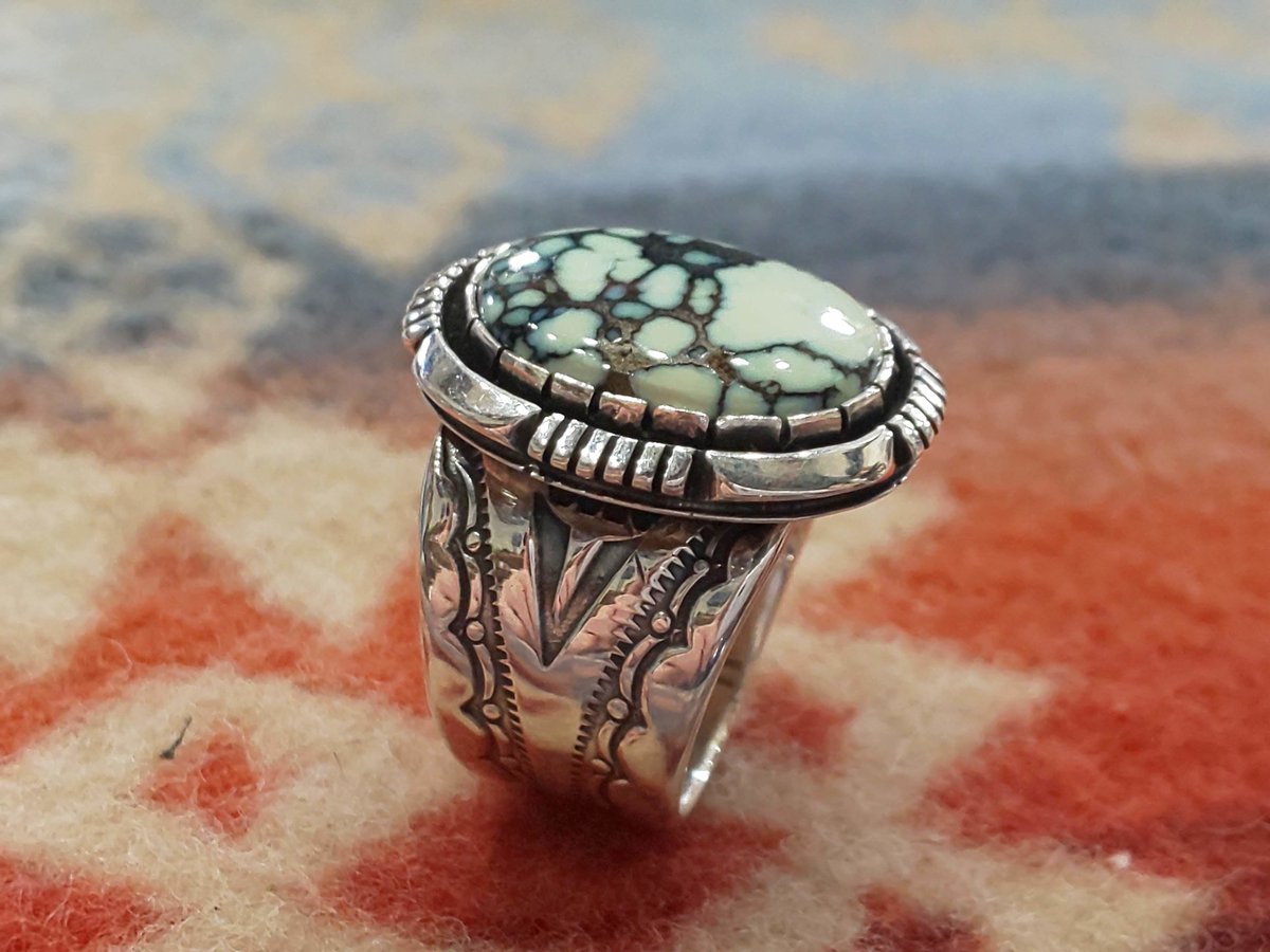 willie cooper、ウィリークーパー、ターコイズリング NAVAJO】 Cooper Willie /TURQUOISE RING 22号《送料無料》 - feel
