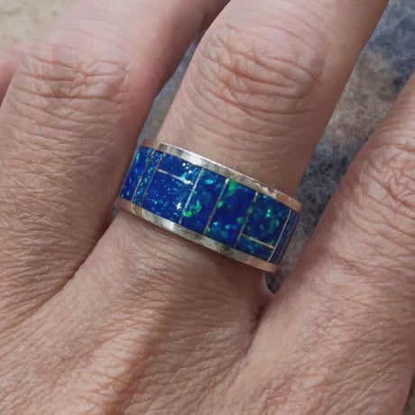 ZUNI 『LAME INLAY RING（WIDE） 21号』