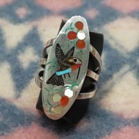 ZUNI 『INLAY RING（HUMMING BIRD） （S&E Guardian）』