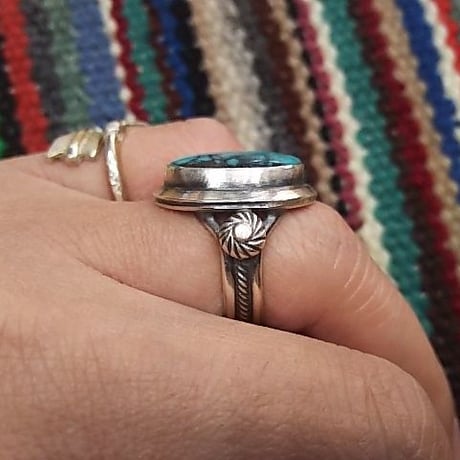 NAVAJO 『TURQUOISE（SKY HORSE） RING （G.Begay）12号』