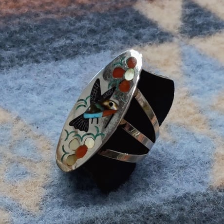 ZUNI 『INLAY RING（HUMMING BIRD） （S&E Guardian）』