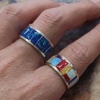 ZUNI 『LAME INLAY RING（WIDE） 21号』