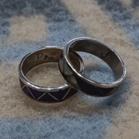 ZUNI 『LAME INLAY RING（NARROW） 9号』