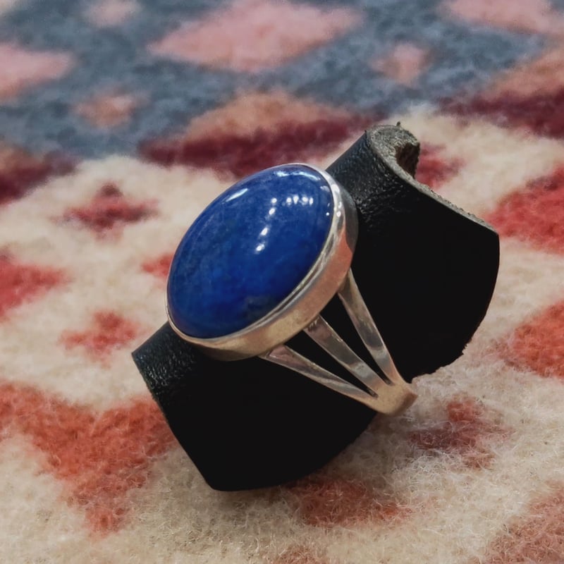希少NAVAJOナバホインディアンジュエリー指輪ラピスラズリ幸運リング天然石青 NAVAJO 『LAPIS LAZULI（瑠璃） RING』 | S K U（スクゥ）