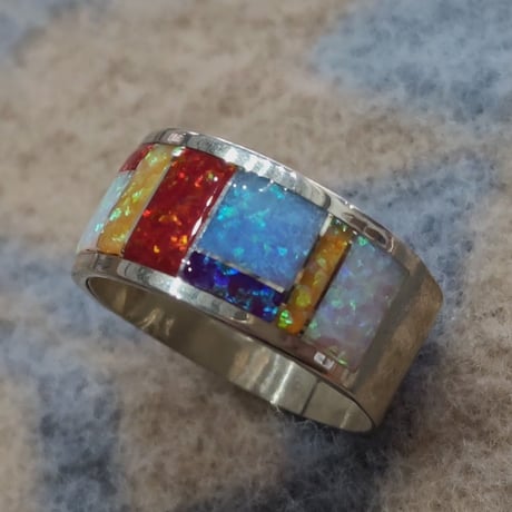 ZUNI 『LAME INLAY RING（WIDE） 21号』
