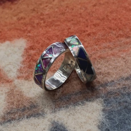 ZUNI 『LAME INLAY RING（NARROW） 9号』