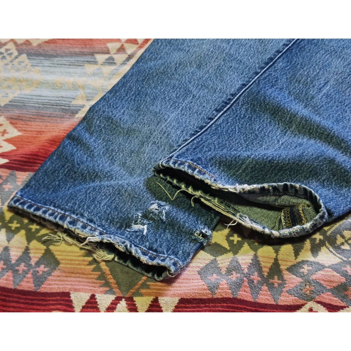 Nasngwam. 『SASHIKO EAZY DENIM PANTS(Mサイズ)』 | S Nasngwam. 『SASHIKO EAZY DENIM PANTS(Mサイズ)』 | S
