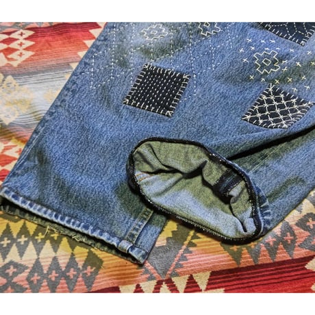 Nasngwam. 『SASHIKO EASY DENIM PANTS（Lサイズ）』