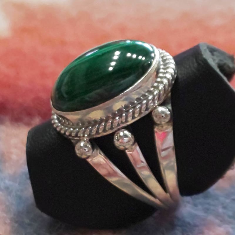 NAVAJO 『MALACHITE（孔雀石） RING 12号』 | S K U（スクゥ）
