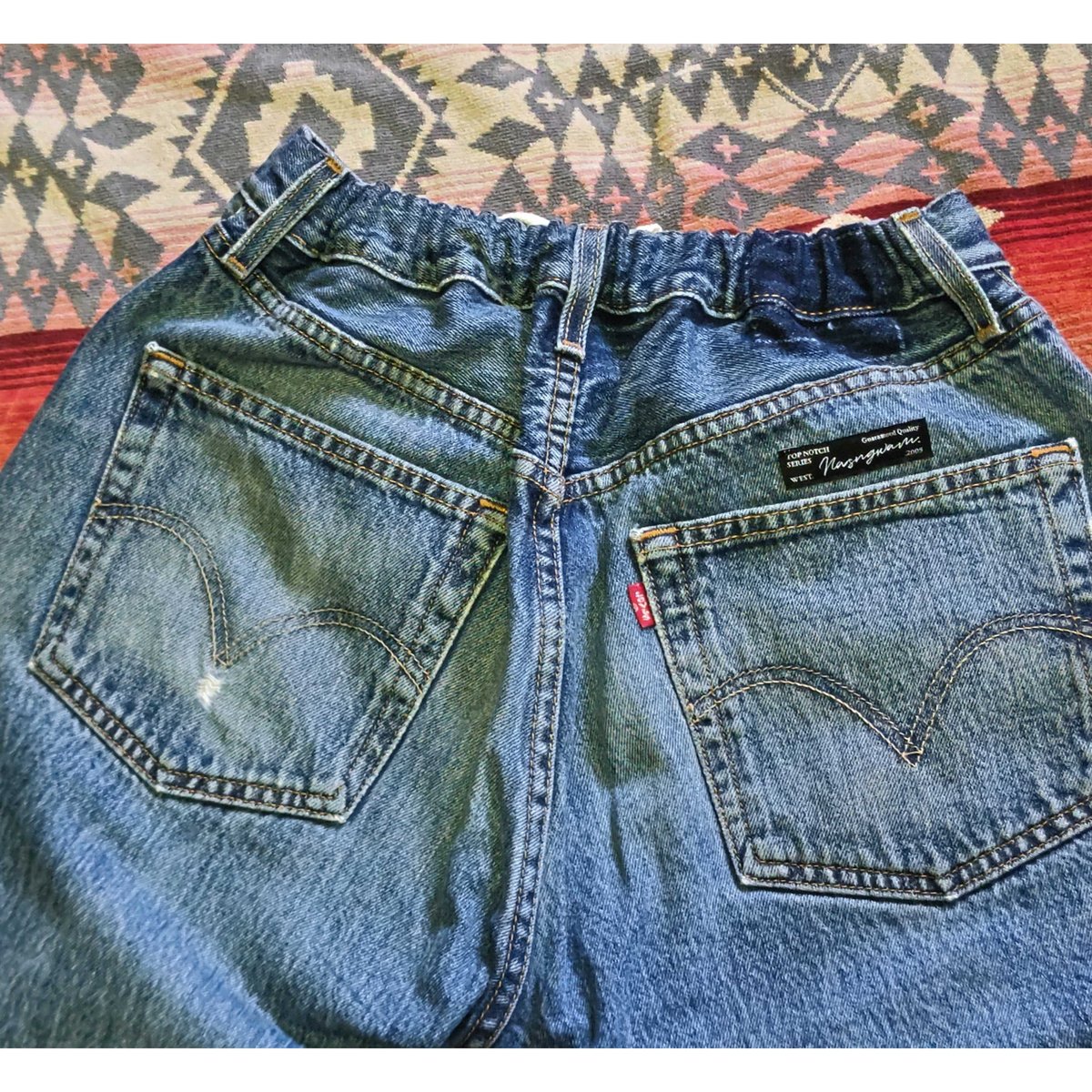 Nasngwam. 『SASHIKO EAZY DENIM PANTS(Mサイズ)』 | S Nasngwam. 『SASHIKO EAZY DENIM PANTS(Mサイズ)』 | S