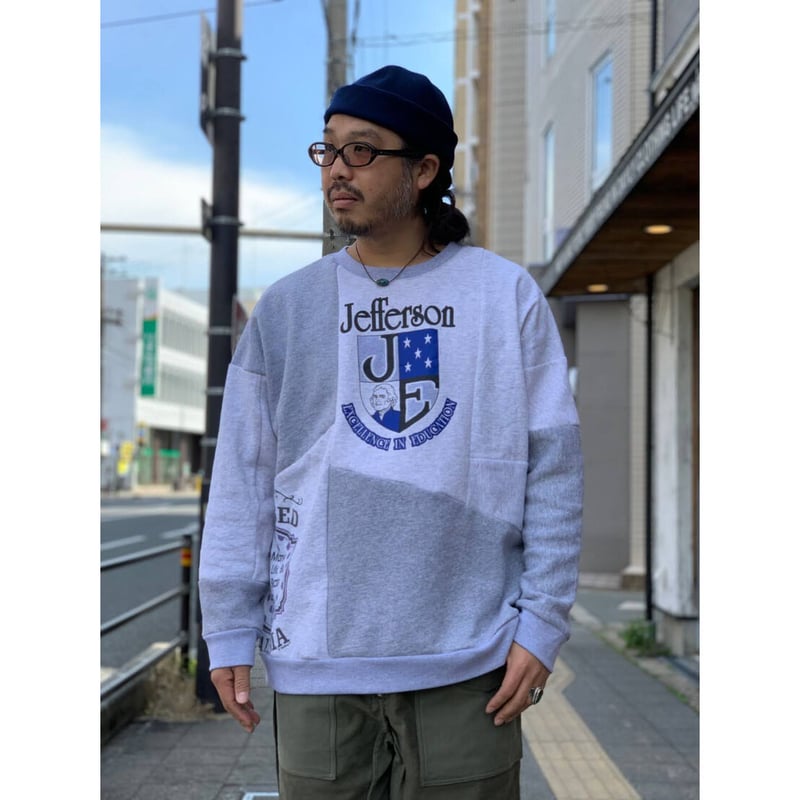 REVIVAL GNU SWEAT GRAY（Lサイズ） LW Light Collection – Japanese TSURIAMI Sweatshirt by