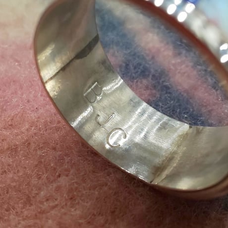 ZUNI 『LAME INLAY RING（WIDE） 21号』