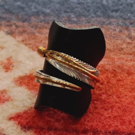 NAVAJO 『12KGF FEATHER RING（T. Mace） 19号』