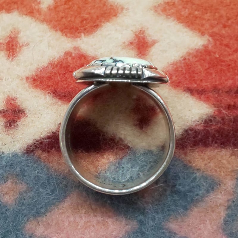 willie cooper、ウィリークーパー、ターコイズリング NAVAJO】 Cooper Willie /TURQUOISE RING 22号《送料無料》 - feel