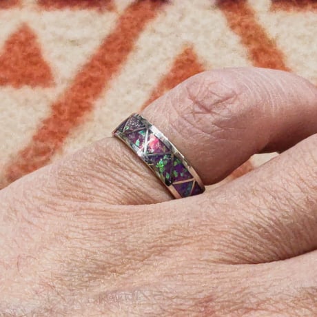 ZUNI 『LAME INLAY RING（NARROW） 9号』