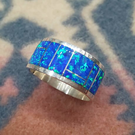ZUNI 『LAME INLAY RING（WIDE） 21号』