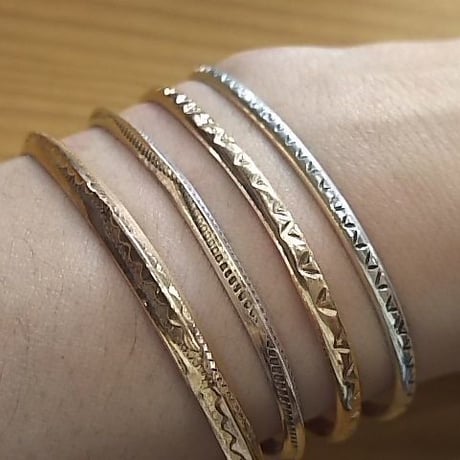 NAVAJO 『925SILVER NARROW BANGLE（ROUND&TRIANGLE）』