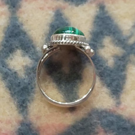 NAVAJO 『MALACHITE（孔雀石） RING 12号』