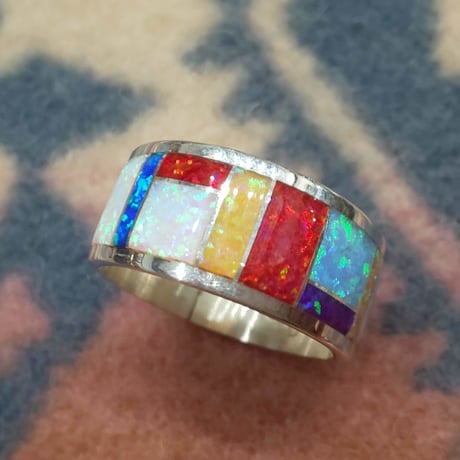 ZUNI 『LAME INLAY RING（WIDE） 21号』