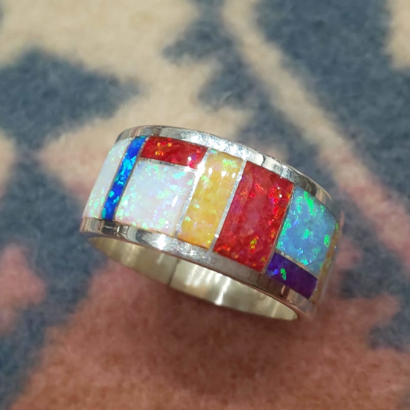 ZUNI 『LAME INLAY RING（WIDE） 21号』 | S K U（スクゥ）