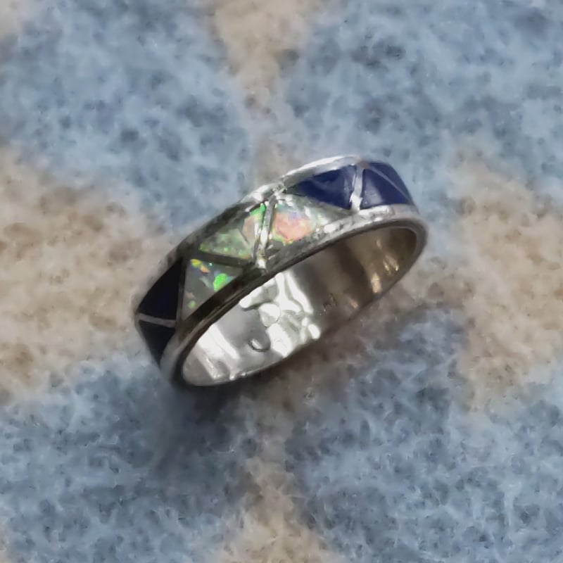ZUNI 『LAME INLAY RING(NARROW) 9号』 | S K U(スクゥ) ZUNI 『LAME INLAY RING(NARROW) 9号』 | S K U(スクゥ)