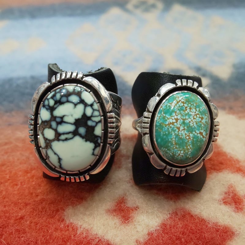 willie cooper、ウィリークーパー、ターコイズリング NAVAJO】 Cooper Willie /TURQUOISE RING 22号《送料無料》 - feel