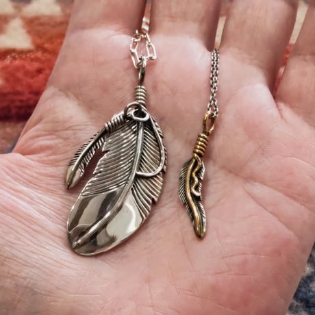 NAVAJO 『DOUBLE FEATHER NECKLACE（J.Mace）』