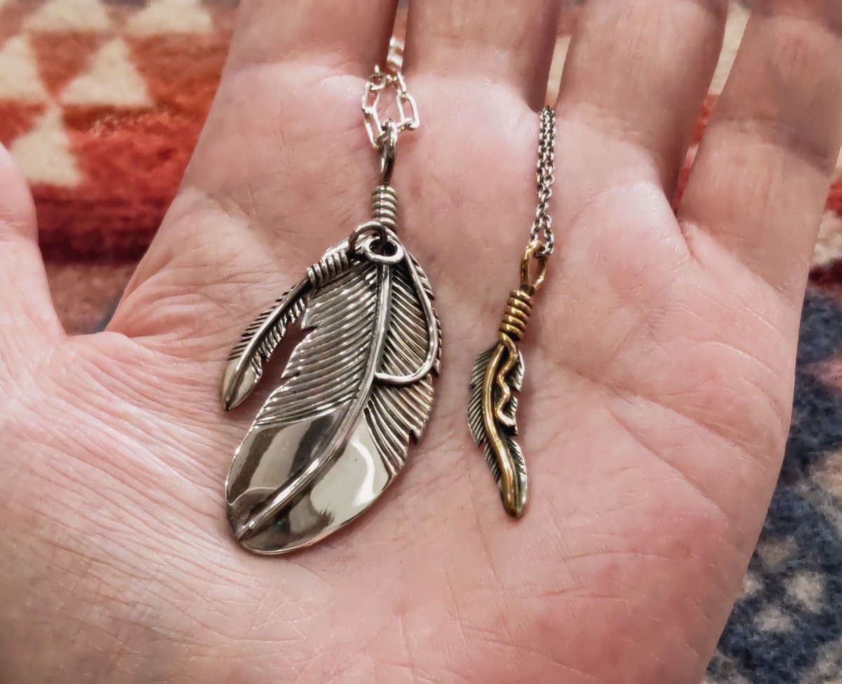 NAVAJO 『DOUBLE FEATHER NECKLACE（J.Mace）』 | S K