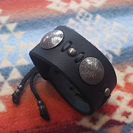 Myka 『LEATHER BRACELET（BLACK）』
