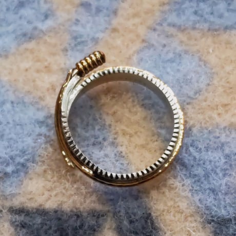 NAVAJO 『12KGF FEATHER RING（T. Mace） 19号』