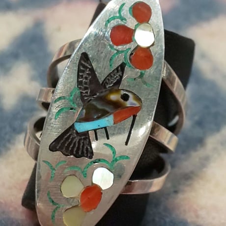 ZUNI 『INLAY RING（HUMMING BIRD） （S&E Guardian）』