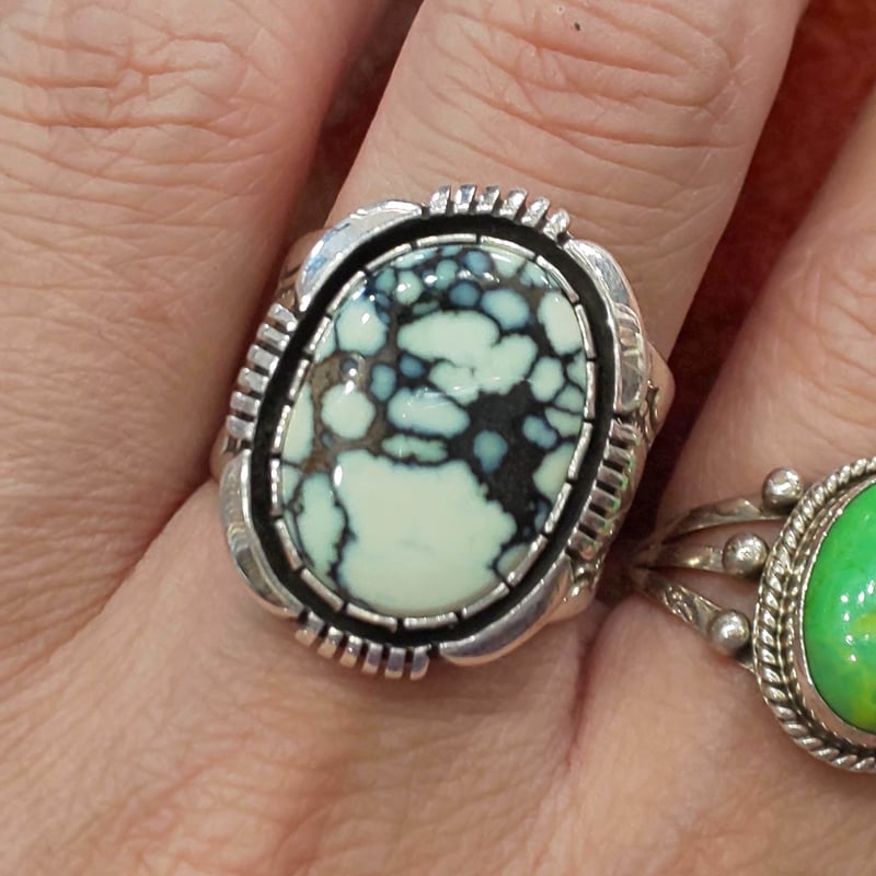 willie cooper、ウィリークーパー、ターコイズリング NAVAJO】 Cooper Willie /TURQUOISE RING 22号《送料無料》 - feel