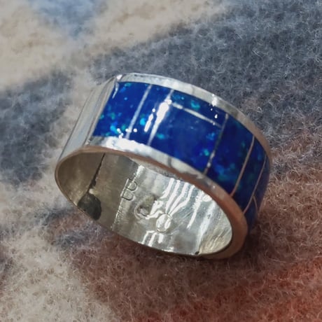ZUNI 『LAME INLAY RING（WIDE） 21号』