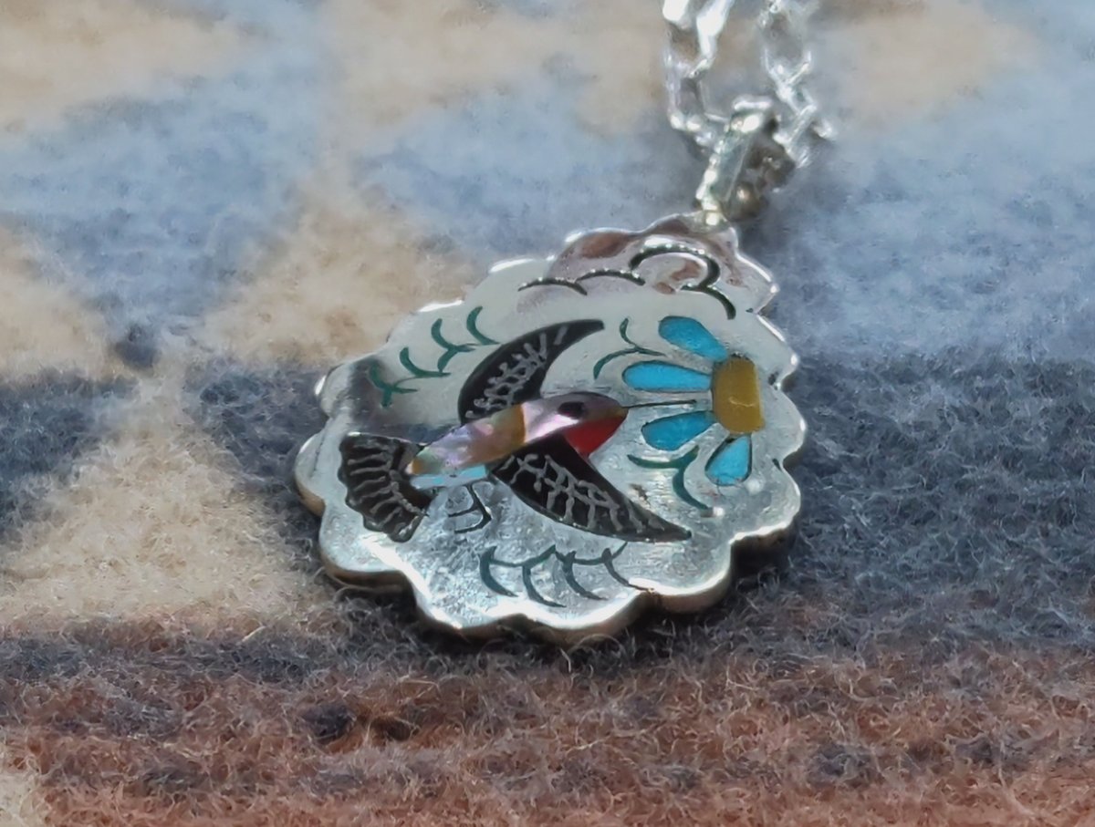 ZUNI 『INLAY NECKLACE（HUMMING BIRD） （S&E Guardia