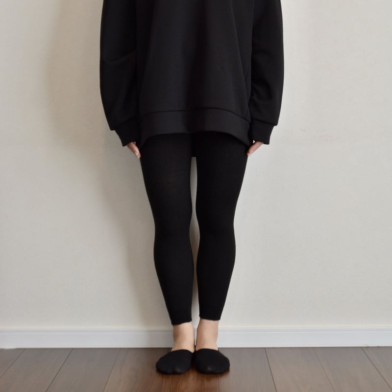 WOOL混 裏起毛（縦横＝伸縮自在）温からくらく のびーるタイツ