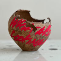 INTERVENTIONS #004 / Wood Bowl × Red Paint
