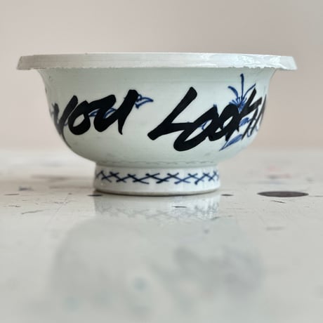 INTERVENTIONS #007 / Antique Ko-Imari Bowl × Black Paint