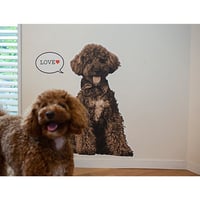 愛犬ウォールステッカー・S（切り抜き）（3匹）